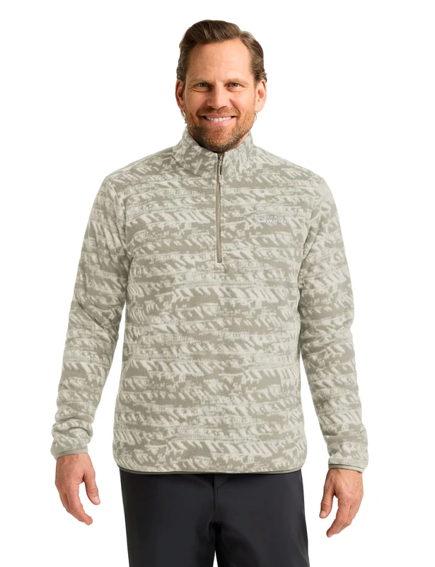 Jack Wolfskin Men's Big Sky Hz M Pullover Sweater, Linen, L