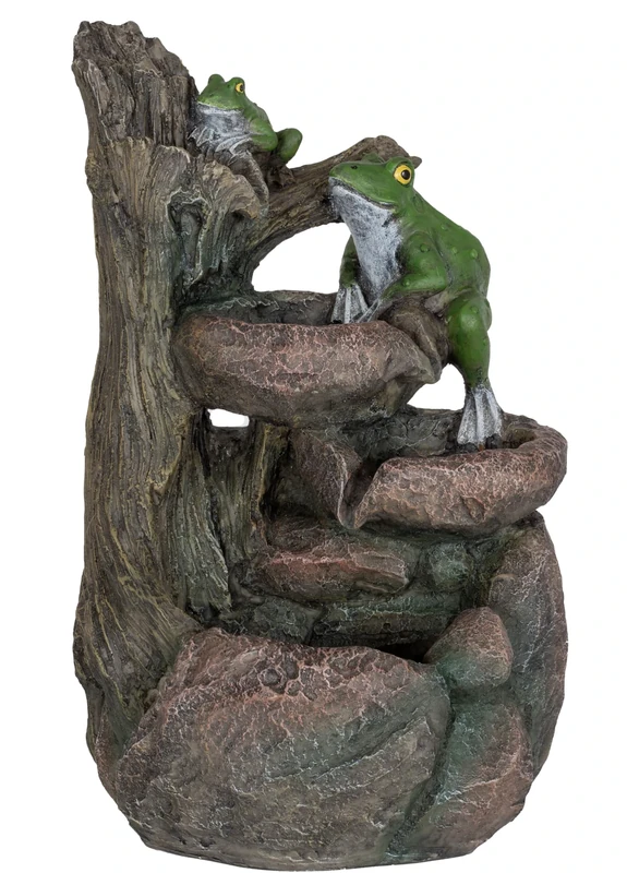Easy Fountain Frog Pools Solar Water Feature