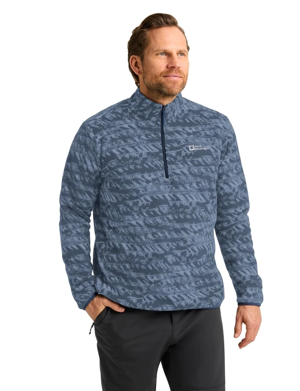 Jack Wolfskin Men's Big Hz M Pullover Sweater, Midnight Sky, XL