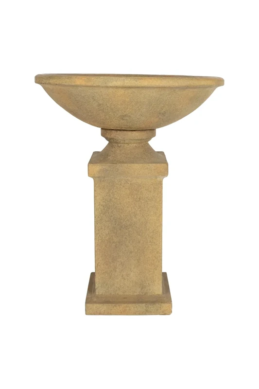 Easy Fountain Roman Pedestal Water Feature, Natural Stone