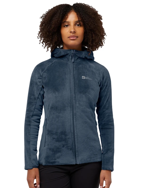 Jack Wolfskin Red wall hooded FZ W