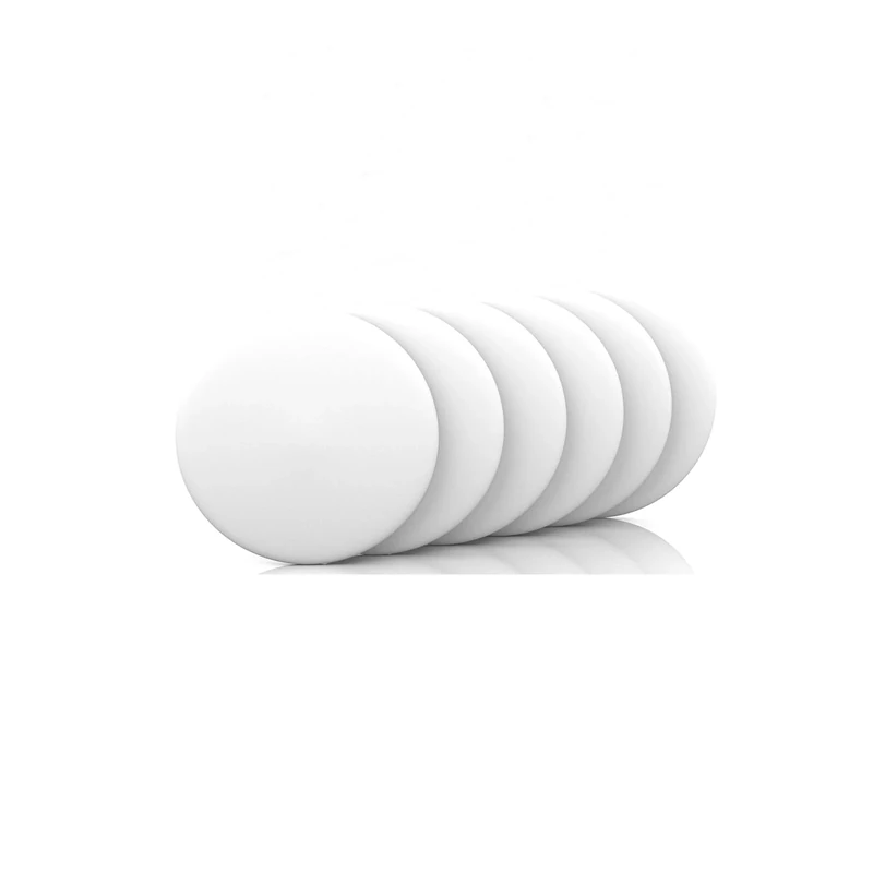 Door Stopper, Silicone Wall Protectors Self Adhesive Door Handle Knob Bumper Guard Stopper Rubber Door Stops 6pcs (3.14inch, White
