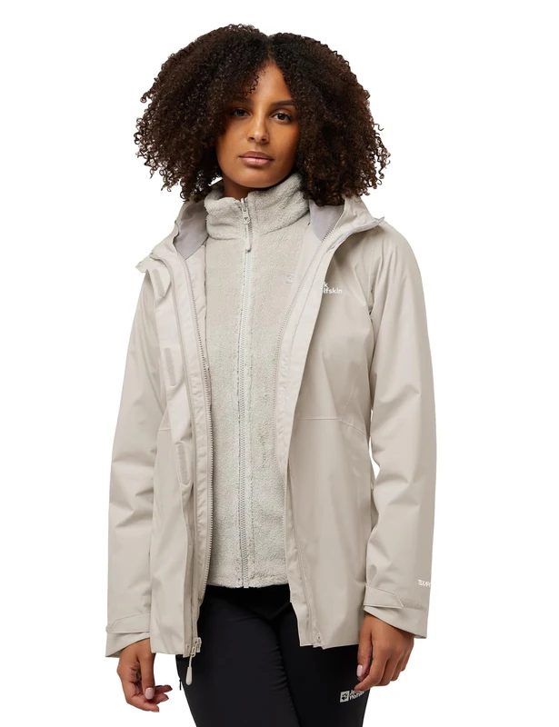 Jack Wolfskin Rotwand 3-in-1 Jacket W - Women's Fleece Jacket