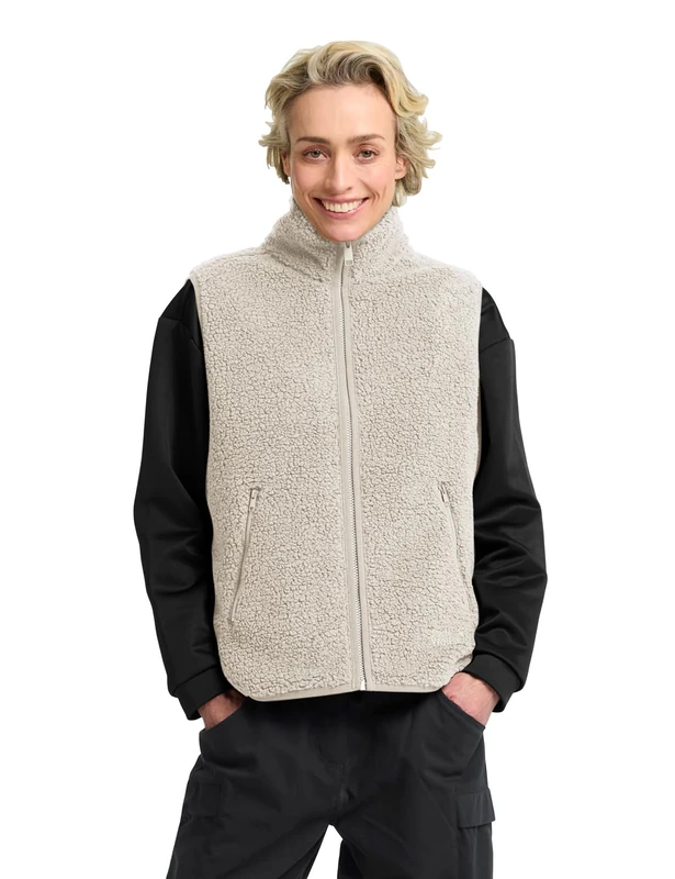 Jack Wolfskin Women's High Curl Vest W Vest, Pale Sand, XL