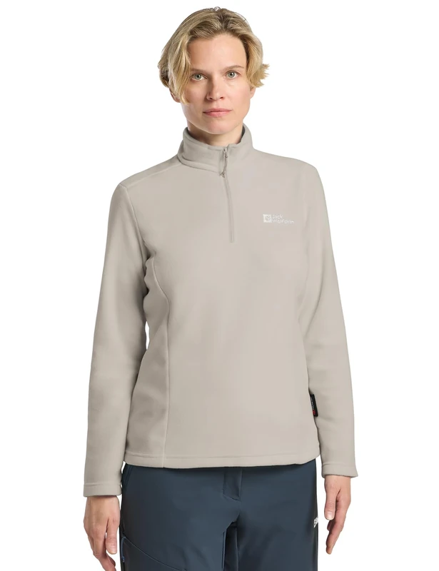 Jack Wolfskin Women's Gecko Fleece Jumper, Pale Sand, M