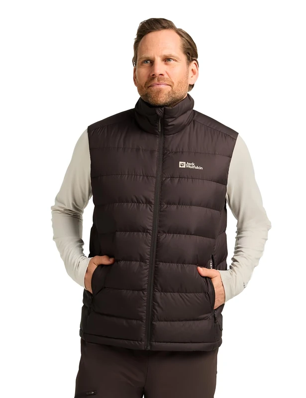 Jack Wolfskin ATHER DOWN VEST M RDS, Peat, M