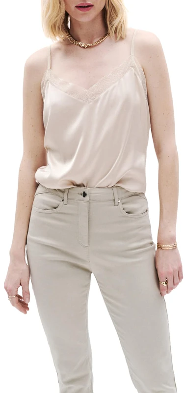 Caroll Women's Tk056-clea Tank Top, Beige, S - Image 1