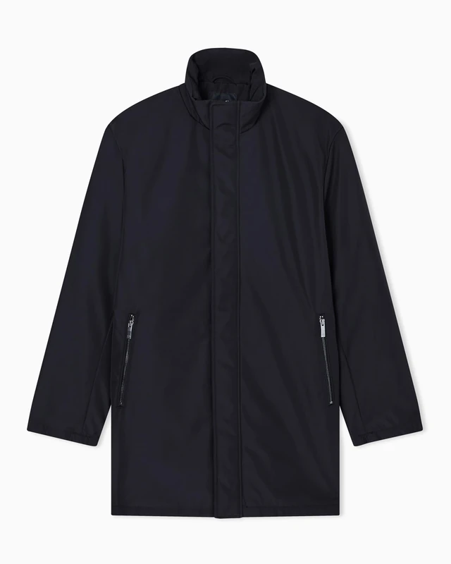 Armani Exchange Men's Essential Trench Coat - Black, XS