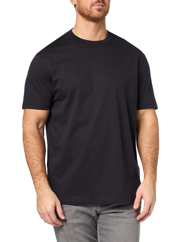 Armani Exchange Essential Short Sleeve Side Logo Patch T-Shirt, Dark Navy, M Men, Dark Navy, M