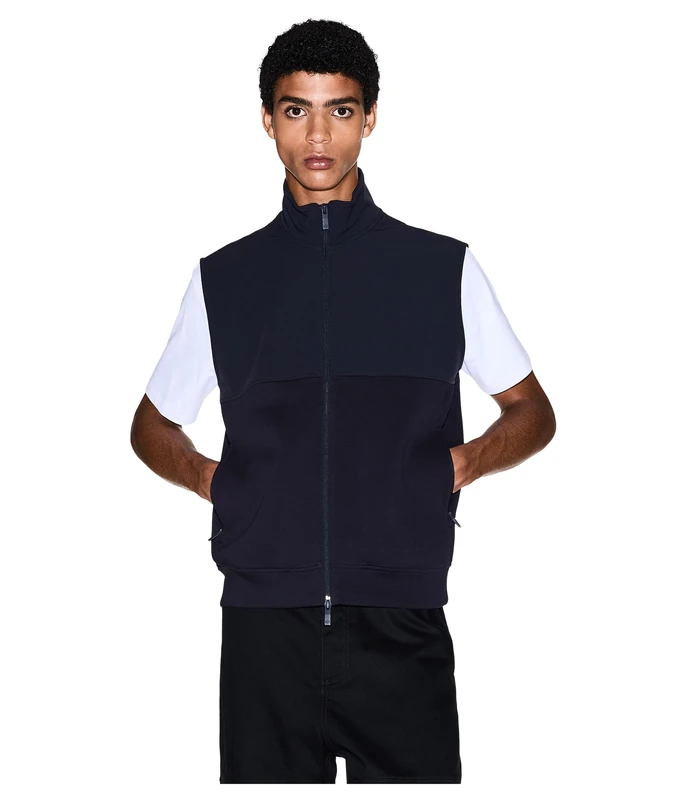 Armani Exchange Essential, Sleeveless, Contrast Top Tracksuit Top, Dark Navy, M Men, Dark Navy, M