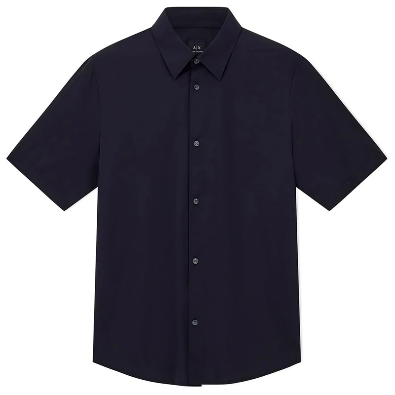 Armani Exchange Essential, Short Sleeve Comfort Fit T-Shirt, Dark Blue, L Men, Dark Blue, L