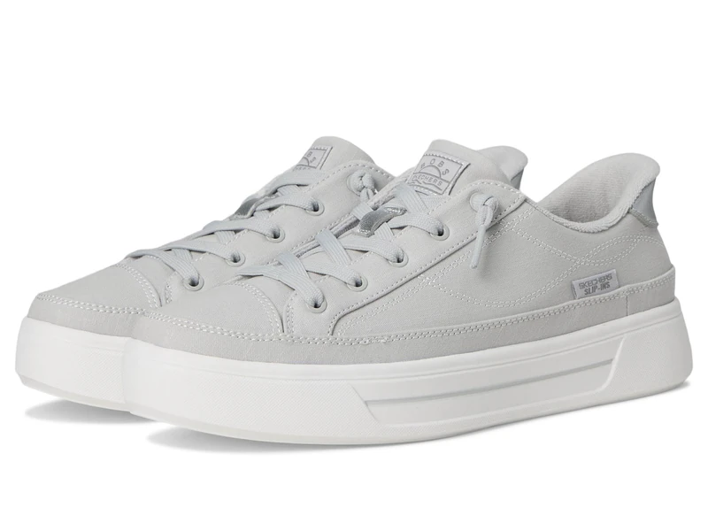 Skechers Women's Hands Free Slip-ins Bobs-Social Sneaker, Light Grey, 4 UK