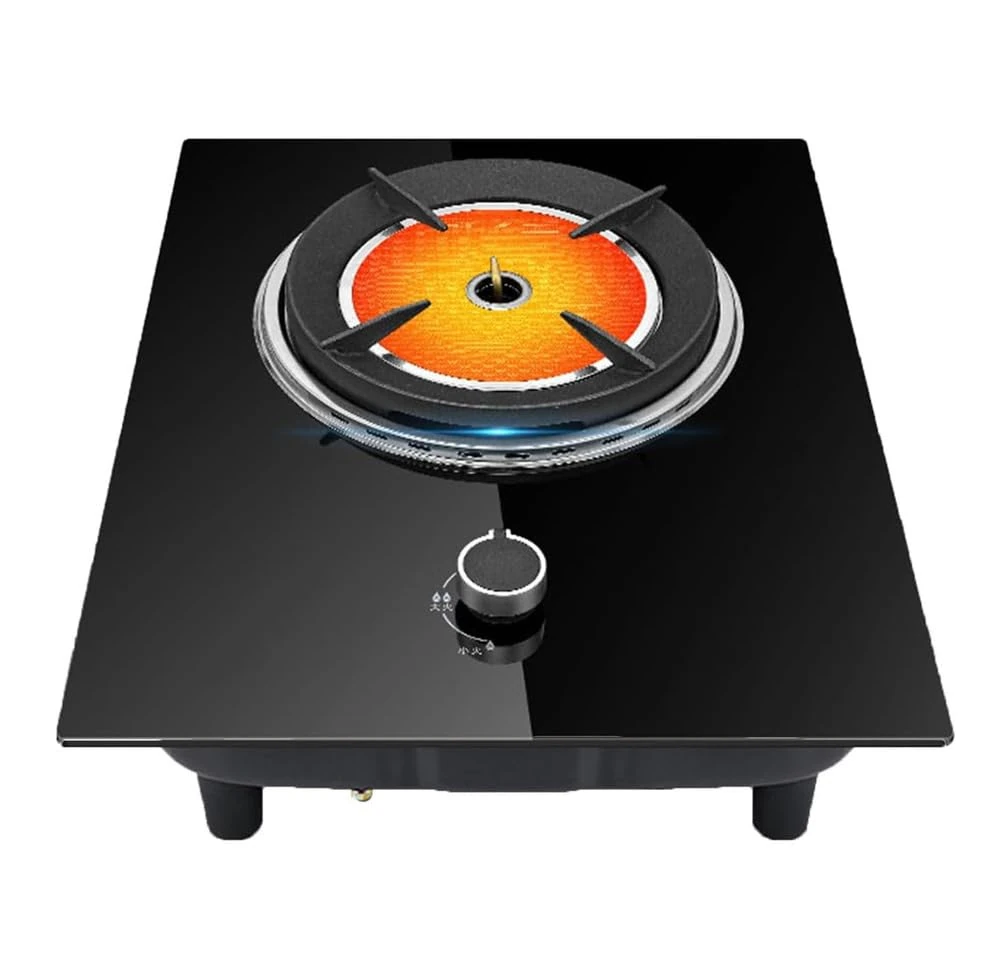 Single Burner Gas Stove, NG/LPG Convertible Gas Range Stove 1 Burner Cooktop 3.2Kw Power Stepless Adjustable Fire With Flame Out Protection, Suitable For Home Kitchen - Yacht Caravan