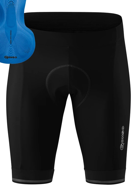 Gonso Sitivo M Men's Cycling Shorts with Sitivo Comfort Seat Padding, High Movement Elasticity and Non-Slip Silicone Leg Rubber, Tight Fit
