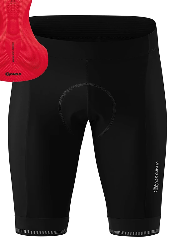 Gonso Sitivo M, Men's cycling shorts, With Sitivo Comfort seat pad, High elasticity of movement and anti-slip silicone leg grippers, Tight fit