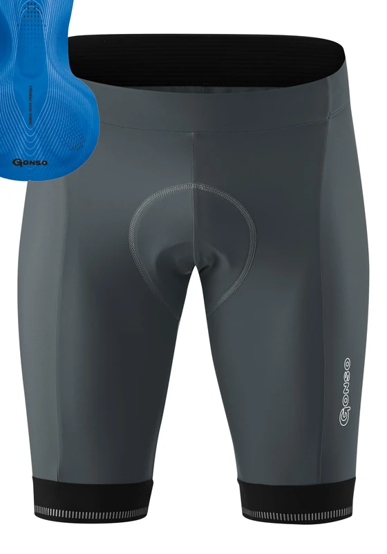 Gonso Sitivo M, Men's cycling shorts, With Sitivo Comfort seat pad, High elasticity of movement and anti-slip silicone leg grippers, Tight fit
