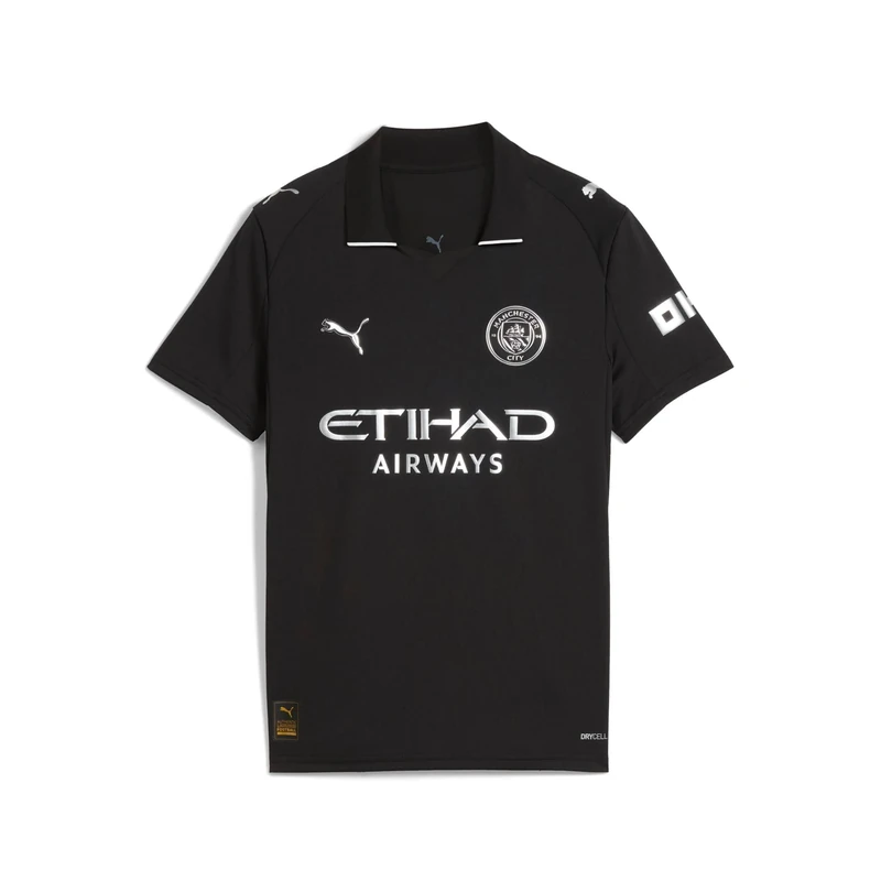PUMA Manchester City FC Kids' Away Jersey 25/26, Black (Black), 152