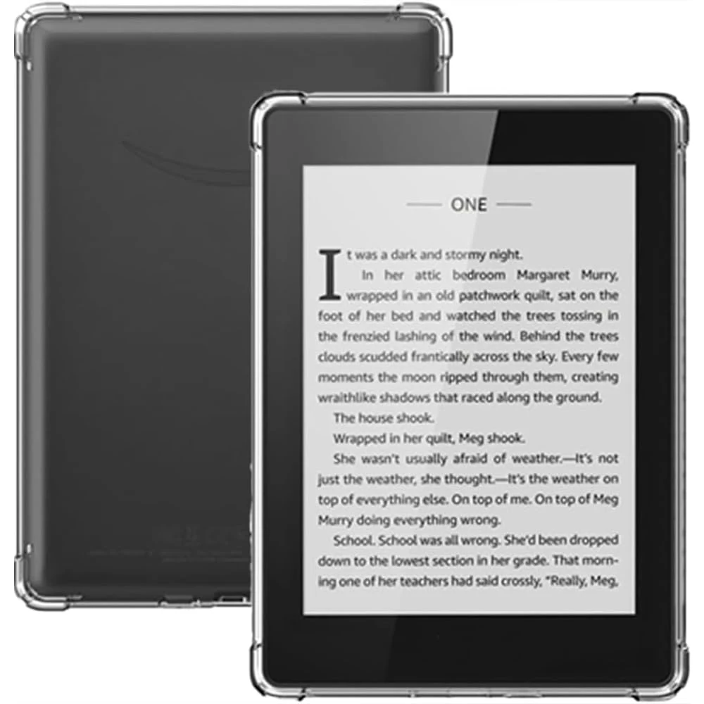 VOVIPO Clear Case for 7" Kindle Paperwhite and Paperwhite Signature Edition(12th Generation,2024), Ultra Soft Flexible Transparent TPU Skin Bumper Back Cover Reinforced Corners for Kindle Colorsoft
