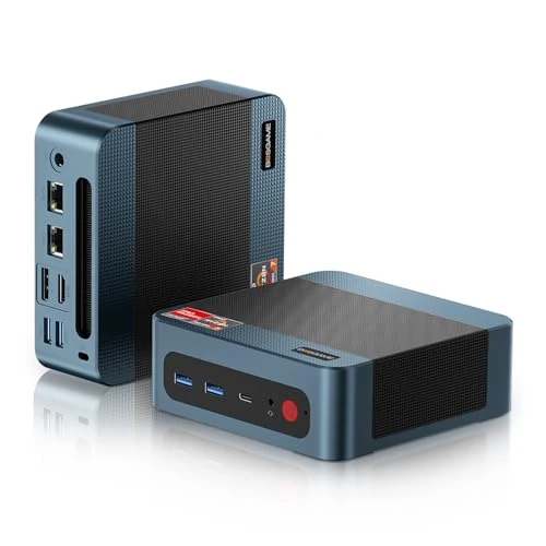 BOSGAME P3 Lite Mini PC, AMD Ryzen 7 6800H(up to 4.7 GHz) 24GB DDR5 1TB PCIE 4.0 SSD Mini Computers, USB4+DP+HDMI/ USB3.2/ Wi-Fi6E/ BT5.2 Mini Desktop Support Gaming, Windows 11 Pro