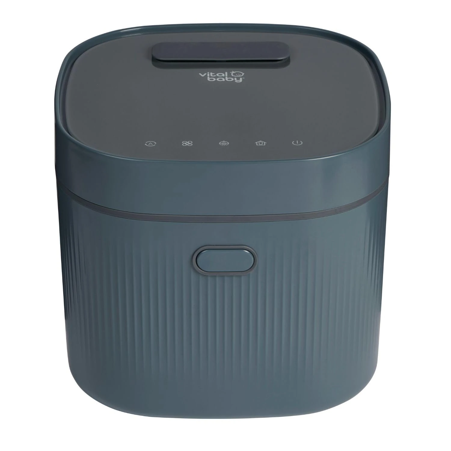 Vital Baby UV Steriliser for Most Baby Bottles (3rd Gen) – Baby Steriliser UV, Kills 99.99% of Germs in 5 Mins, Sterilises, Dries & Stores, No Water, Steam or Chemicals – Smoky Blue