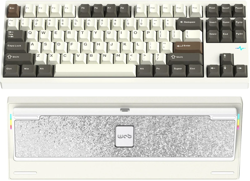 CutiePcs WOBKEY Crush 80 Keyboard Magnetic Quick-Release, Triple Mode