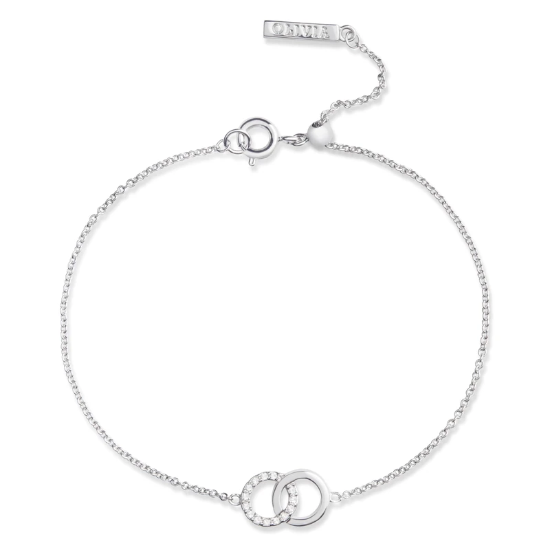 Olivia Burton Women's BEJEWELLED CLASSIC Collection Bracelet in Brass with Charms Embellished with Crystals - OBJCOB09