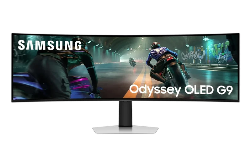 Samsung Odyssey OLED G9 LS49DG912SUXXU 49" Curved DQHD Gaming Monitor - 0.03ms, 144Hz, 5120x1440, HDMI 2.1, Displayport, USB
