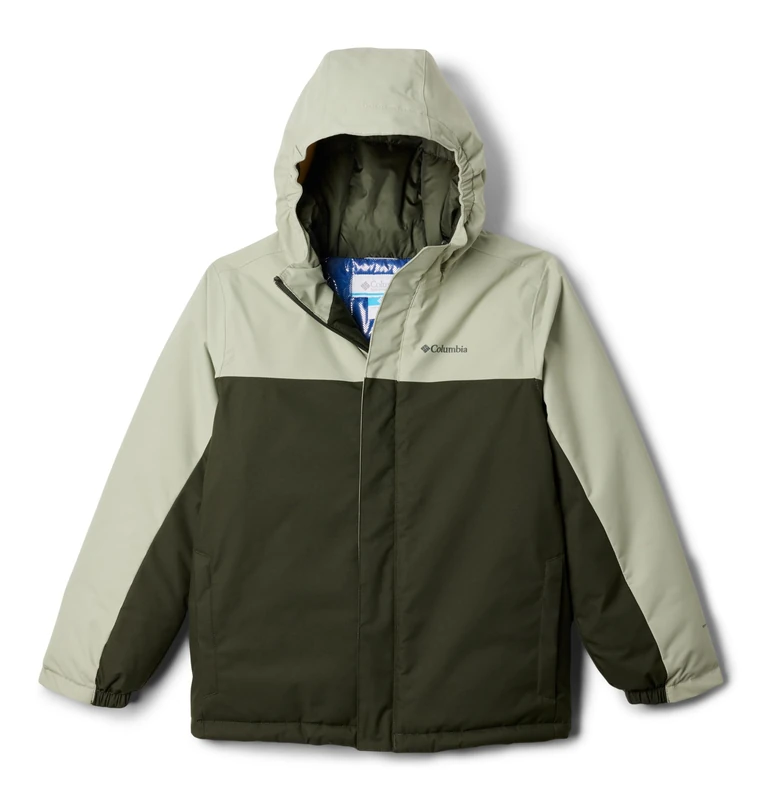 Columbia Youth Boys Hikebound 2 Insulated Jacket, Winter Jacket, Greenscape/Safari, XX-Small