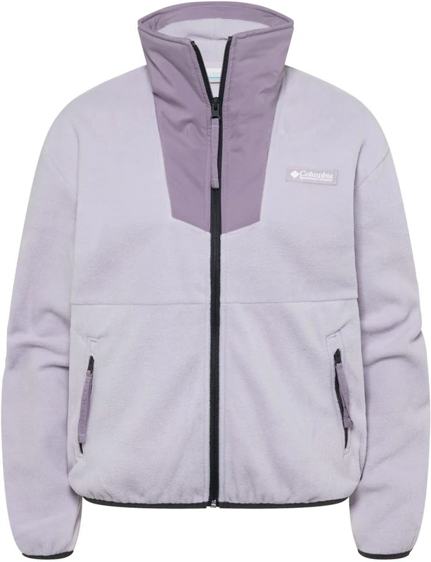 Columbia Women's Sequoia Grove Full Zip Fleece, Full Zip Fleece Jacket, Lavender Pearl, Shale Purple, S
