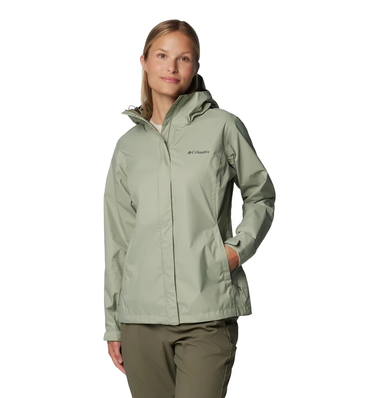 Columbia Women's Arcadia 2 Jacket, Waterproof Rain Jacket, Safari, X-Small