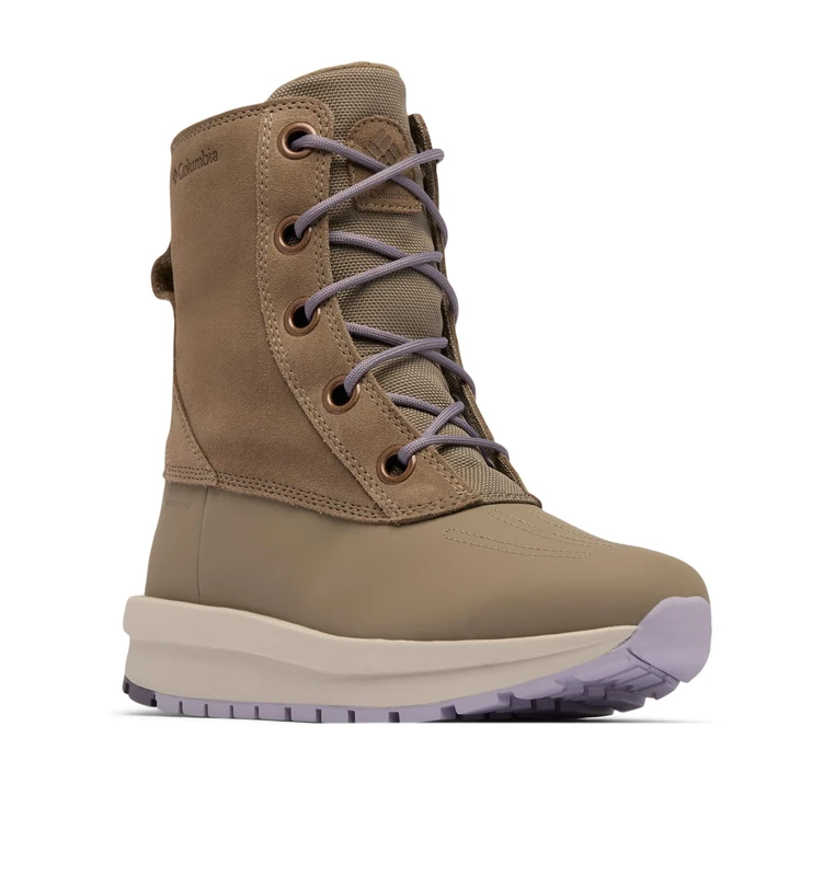 Columbia Women's Moritza Shield Omni-Heat, Snow Boots, Wet Sand/Lavender Pearl, 8 Regular