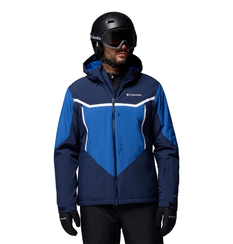 Columbia Men's Liftline Jacket, Ski Jacket, Collegiate Navy/Mountain Blue, Small