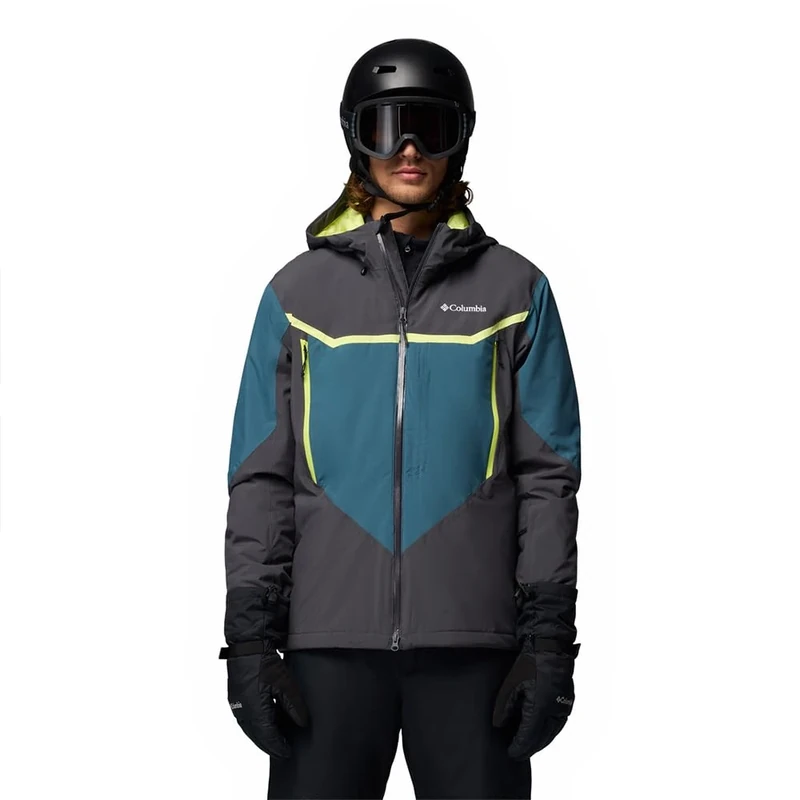 Columbia Men's Liftline Jacket, Ski Jacket, Shark, Everblue, S