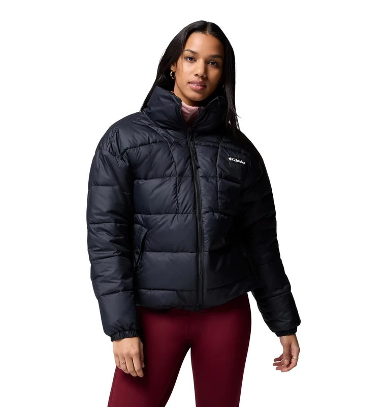 Columbia Women's Pike Lake Jacket, Puffer Jacket, Black, Small