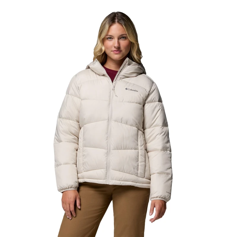 Columbia Women's Fivemile Butte Hooded Jacket, Hooded Puffer Jacket, Dark Stone, Small