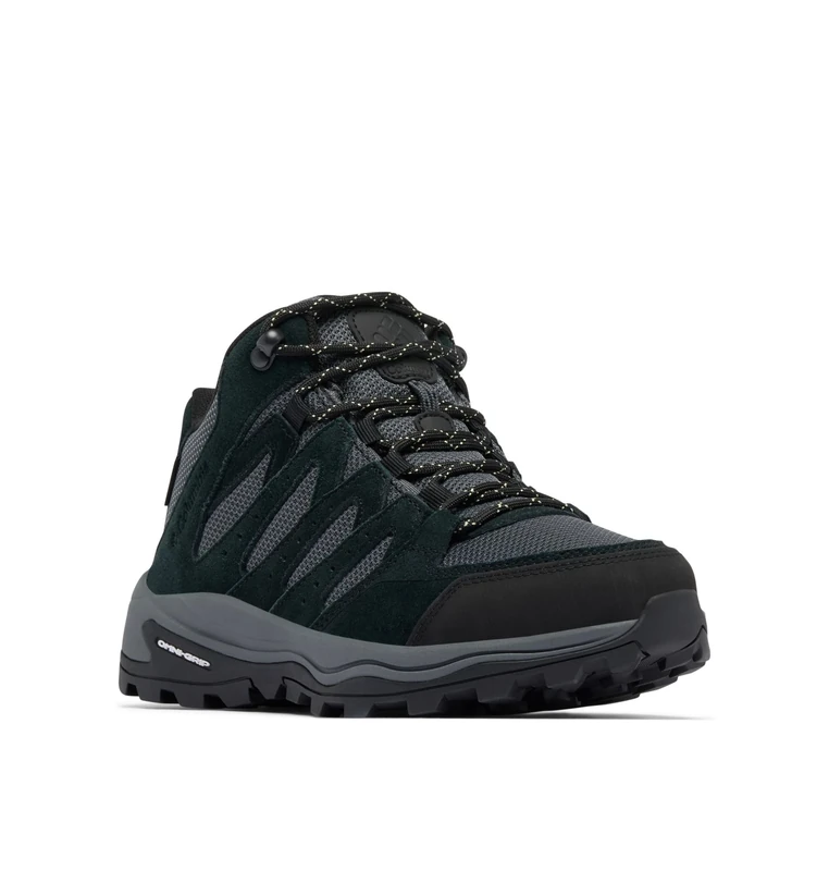 Columbia Women's Redmond 4 Mid WP, Mid Rise Trekking and Hiking Boots, Black/Citron Haze, 8 Regular - Image 1