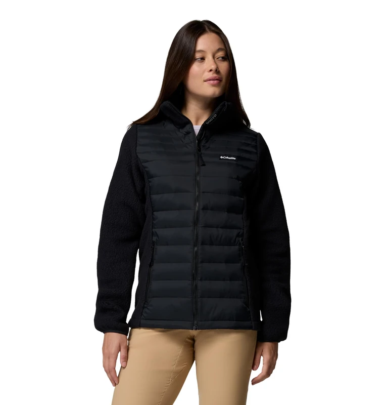 Columbia Women's Juniper Peak Hybrid Jacket, Puffer Jacket, Black, Small