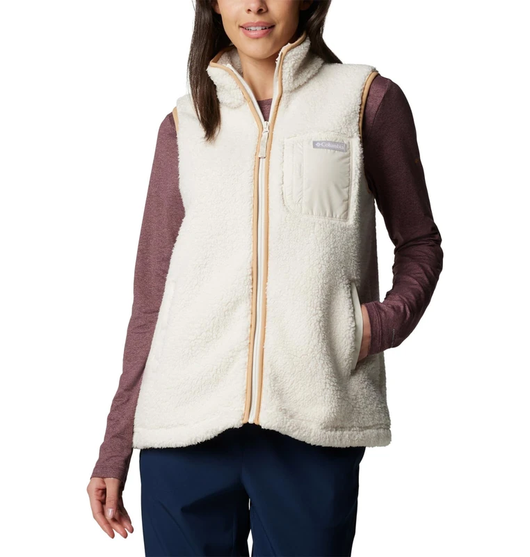 Columbia Women's West Bend Vest 2, Fleece Gilet Vest, Chalk, X-Small