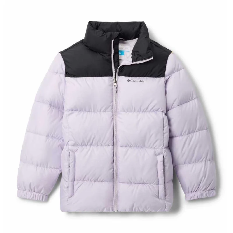 Columbia Youth Boys Puffect 2 Jacket, Puffer Jacket, Lavender Pearl, Black, XS