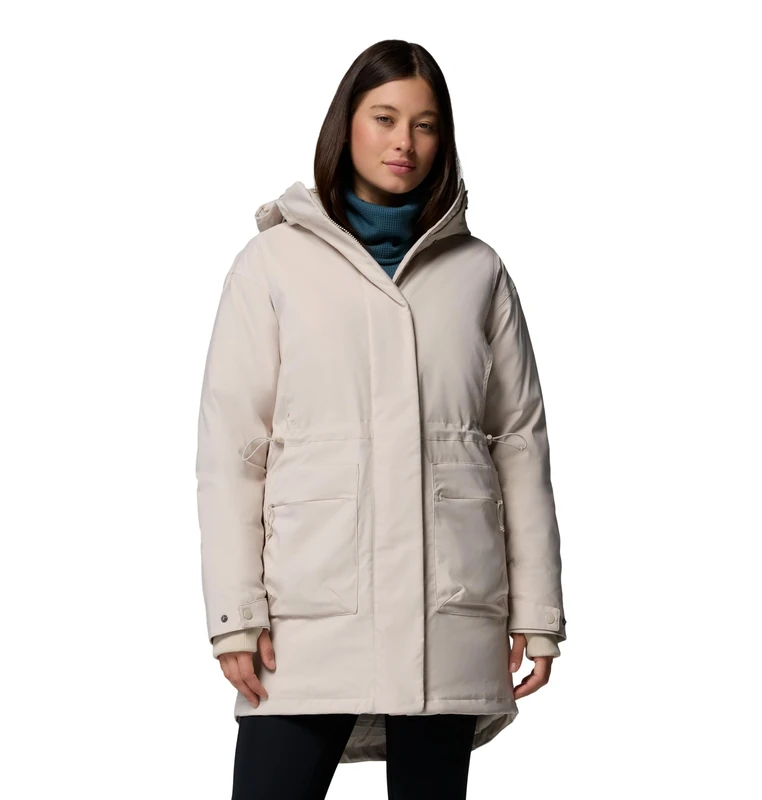 Columbia Women's Harmony Falls Parka, Winter Parka, Dark Stone, X-Small - Image 1