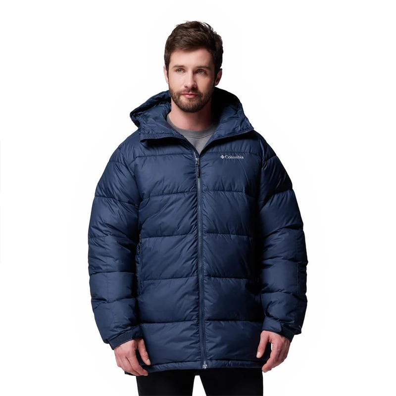 Columbia Men's Pike Lake Parka, Puffer Jacket, Collegiate Navy, M