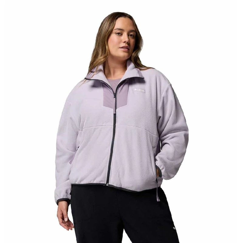 Columbia Women's Sequoia Grove Full Zip Fleece, Full Zip Fleece Jacket, Lavender Pearl, Shale Purple, XS