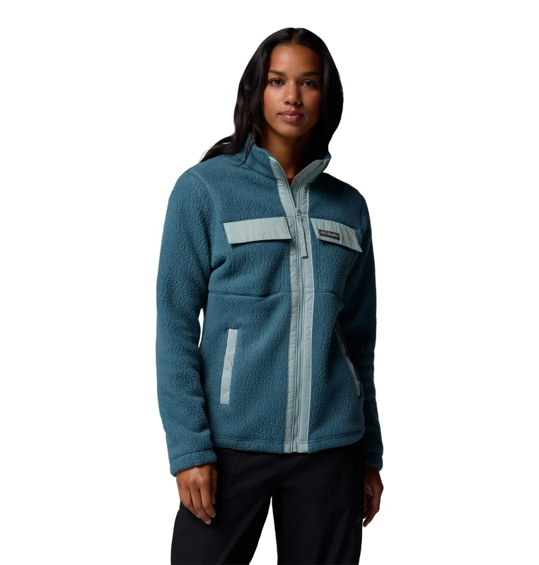 Columbia Women's Juniper Peak Full Zip Fleece, Full Zip Fleece Jacket, Everblue/Crushed Blue, XX-Small