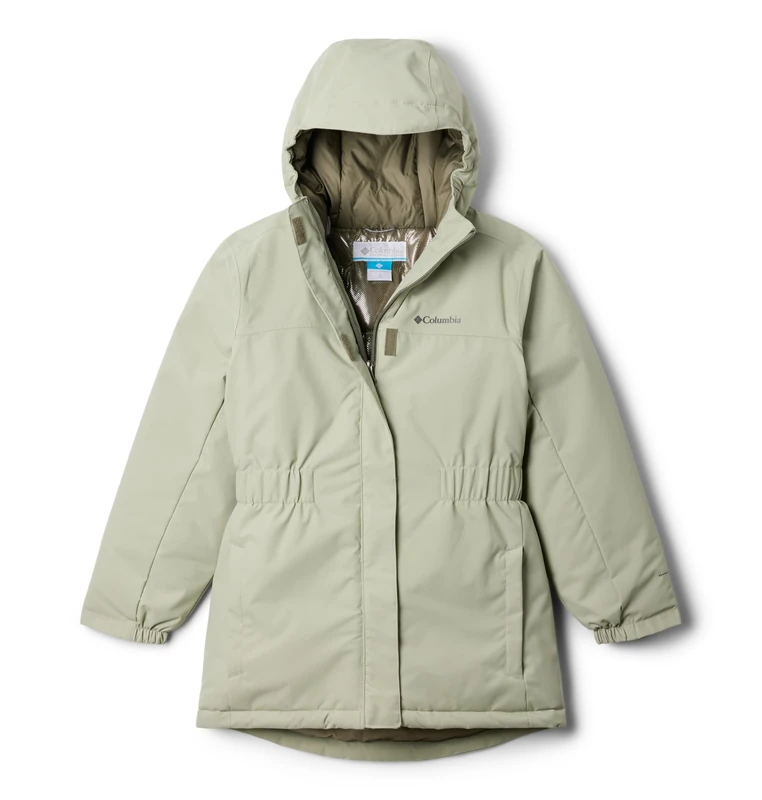 Columbia Youth Girls Hikebound 2 Long Insulated Jacket, Winter Jacket, Safari, Medium - Image 1