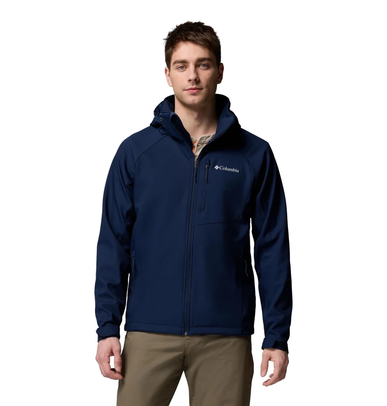 Columbia Men's Cascade Ridge 3 Softshell, Softshell Jacket, Collegiate Navy, Medium