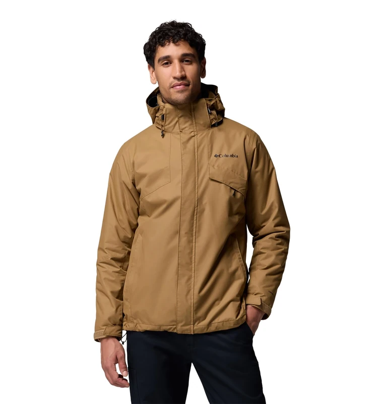 Columbia Men's Bugaboo 3 Fleece Interchange Jacket, 3 In 1 Interchange Winter Coat, Delta, Medium