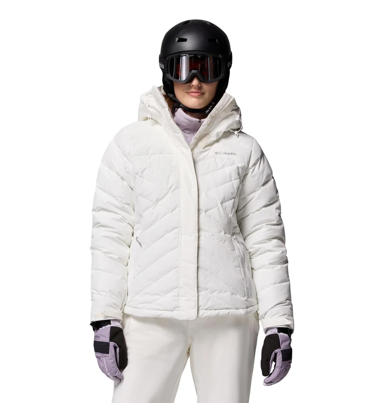 Columbia Women's Lay D Down 5 Jacket, Ski Jacket, Sea Salt, Large