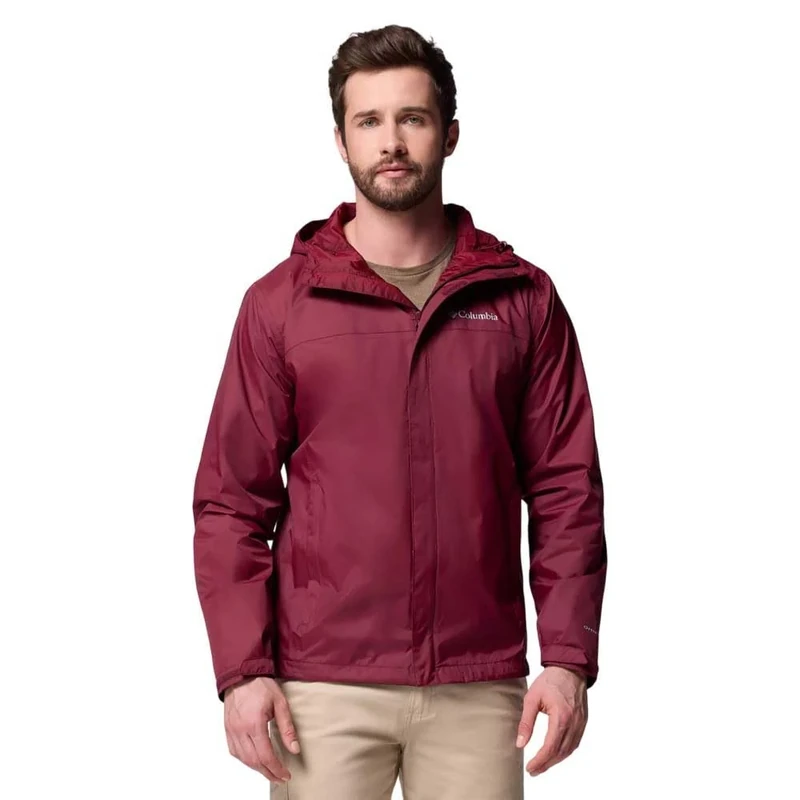 Columbia Men's Watertight 2 Jacket, Waterproof Rain Jacket, Rich Wine, M
