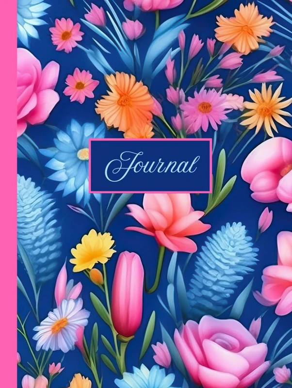 Tranquil Bontanacal: 8.25x11in. 250-Sheet Journal With Matching Designed Lined Interior Sheets