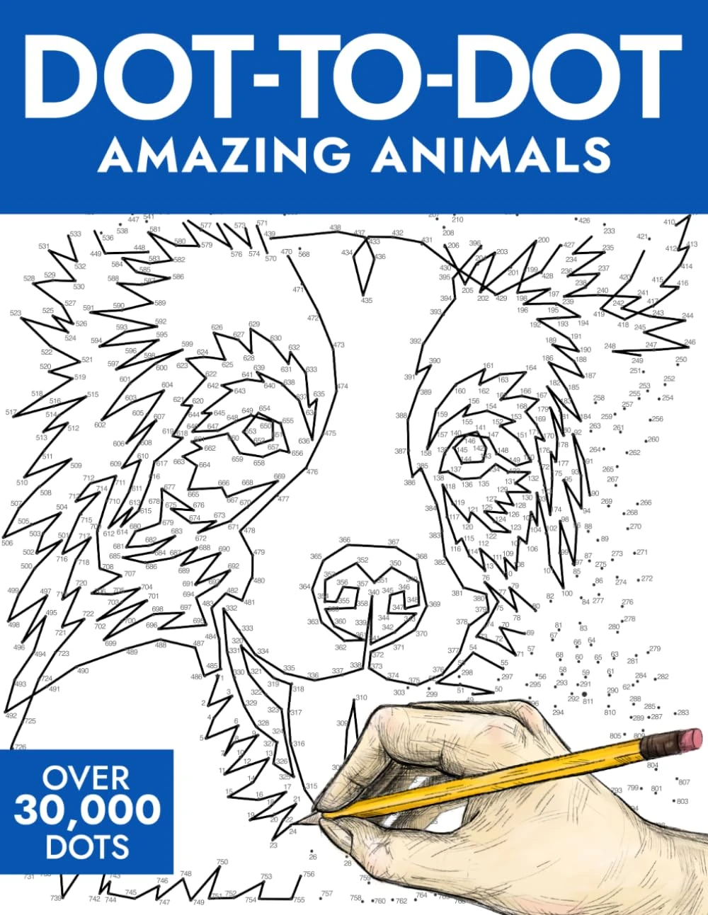 Dot-to-Dot Amazing Animals: 50 Captivating Puzzles with 30,000+ Dots to Connect (A Fun, Relaxing Activity for All Ages)